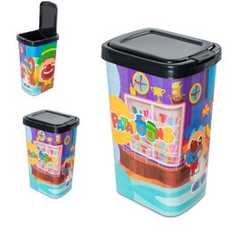 Lixeira Infantil Patati Patatá com Tampa, Cesto de Lixo 9 Litros, Quarto Criança, Banheiro, Escritór - 2