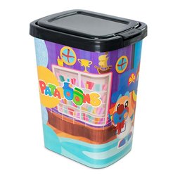 Lixeira Infantil Patati Patatá com Tampa, Cesto de Lixo 9 Litros, Quarto Criança, Banheiro, Escritór - 3