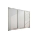 Ver imagem 1 de Guarda Roupa Casal 3 Portas de Correr e 8 Gavetas Natus Plus Branco - Novo Horizonte