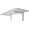 Mesa Retrátil Parede Cozinha Suspensa Dobrável Branca 50x40 - 3