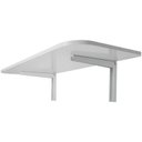 Ver imagem 3 de Mesa Retrátil Parede Cozinha Suspensa Dobrável Branca 50x40