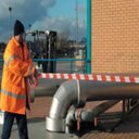 Ver imagem 2 de Fita Sinalizaçao 200 Metros Zebrada Segurança Isolamento Demarcaçao Proteçao sem Cola Acesso Indicaç