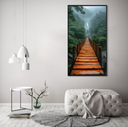 Ver imagem 1 de Quadro Decorativo Paisagem Ponte de Madeira em Cachoeira