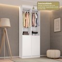 Ver imagem 4 de Guarda-Roupa 2 Módulos Roupeiro Closet Sapateira 1 Porta Versatille Yescasa