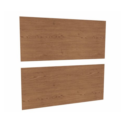 Conjunto Painel 2 Unidades 100% MDF Complemento Marrom/Cedro