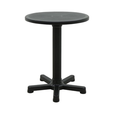 Mesa Tramontina Capri Preto 59 cm em Polipropileno