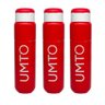 Kit 3 Garrafas Umto Super-resistente 500 Ml Vermelha - Vermelho - 1