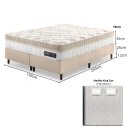 Ver imagem 5 de Cama Box Colchão King Size com Molas Ensacadas Zeus 193x203x70cm