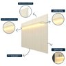 Painel Ripado 2.3 Nobre Clean com LED Off White - Gelius Gelius Móveis - 5