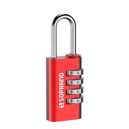 Cadeado 20mm Segredo Color Vermelho Al20 Alumínio Soprano - 2
