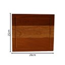 Ver imagem 1 de Tábua Gourmet Para Churrasco Carne - Madeira De Lei 28X25X2