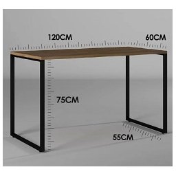 Escrivaninha Mesa Para Escritório Estilo Industrial 1,20m - 6