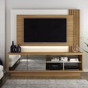 Ver imagem 1 de Estante para Home Theater 2,00m com Iluminação Led Ho1000 Tecno Mobili - Natural/off White