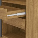 Ver imagem 6 de Guarda-roupa Noronha com Maleiro Interno 6 Portas 4 Gavetas Nature/alasca 100% Mdf - Vila Rica