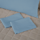Ver imagem 5 de Capa para Travesseiro Fofuxinho Liso 90 X 35cm com Zíper Algodão Azul
