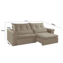 Ver imagem 2 de Sofá Retrátil e Reclinável Exclusive 230cm Braço 25cm Meu Sofá Online