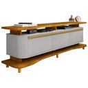 Ver imagem 5 de Rack para Sala de Estar Tv 75 Pol Orgânico Maui B02 Naturalle Off White - Lyam Decor