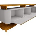 Ver mais imagens de Rack para Sala de Estar Tv 75 Pol Orgânico Maui B02 Naturalle Off White - Lyam Decor
