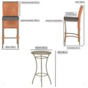 Ver imagem 2 de Mesa Bistro e 2 Banquetas Roma Fendi Corda Náutica 11 Terra Cota