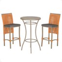 Ver imagem 1 de Mesa Bistro e 2 Banquetas Roma Fendi Corda Náutica 11 Terra Cota