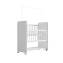 Ver imagem 5 de Mini Berço Móvel Outside Grade Móvel com Rodízios Giratórios: Branco