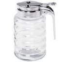 Ver imagem 1 de Meleira de Vidro 280ml com Dosador Pote para Mel Lyor Tampa de Plástico Cromada Transparente