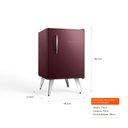 Ver imagem 7 de Frigobar Brastemp Retrô 76 Litros Marsala Wine - Bra08hg 220v