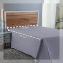 Ver imagem 3 de Lençol King Size 100% Algodão Percal 300 Fios sem Elástico com Virol:cinza