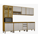 Ver imagem 4 de Cozinha Eduarda 5 Peças Portas Reflecta com LED - CHF Móveis:Cinammo/Off