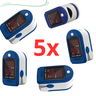 Kit 5 Oxímetro Digital Dedo Medidor Saturação Sangue Saude - 13
