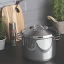 Ver mais imagens de Jogo de Panelas Inox 7 Peças Fundo Triplo Solar Tramontina