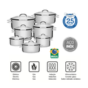 Ver imagem 3 de Jogo de Panelas Inox 7 Peças Fundo Triplo Solar Tramontina