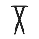 Ver imagem 4 de Mesa Bistrô Bar 45x54cm Dobrável em Madeira Maciça para Bar e Restaurante - Preto