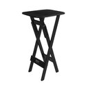Ver imagem 1 de Mesa Bistrô Bar 45x54cm Dobrável em Madeira Maciça para Bar e Restaurante - Preto
