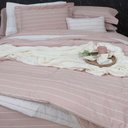 Ver imagem 3 de Colcha King 200 Fios Vintage Listras - Kacyumara Rosé/2542