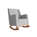 Ver imagem 3 de Poltrona Amamentação Aquila Balanço C/ Puff Cinza Claro