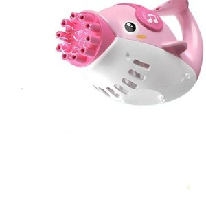 Kit 1 Golfinho Bolha Sabão Criança Infantil+ 3 Pilha Rosa 2