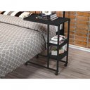 Ver imagem 3 de Mesa Industrial Auxiliar para Cama Miti Preto