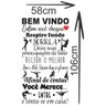 Adesivo de Parede Decorativo Frase Motivacional Bem Vindo Pole Dance - 3