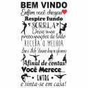 Ver imagem 1 de Adesivo de Parede Decorativo Frase Motivacional Bem Vindo Pole Dance