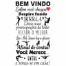 Adesivo de Parede Decorativo Frase Motivacional Bem Vindo Pole Dance - 1