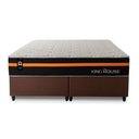 Ver imagem 6 de Conjunto Cama Box c/ Molas Ensacadas Sirius Preto King 193x203x65