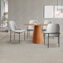 Ver imagem 1 de Conjunto Sala de Jantar Mesa Cone 108cm e 4 Cadeiras Maya Madeira Cinza