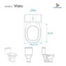 Assento Sanitário com Fechamento Lento Viseu Verde para Vaso Luzarte - 3