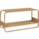 Ver imagem 2 de Banco Sapateira para Hall de Entrada 90cm Orgânico Industrial Alek A03 Hanover Dourado - Lyam Decor