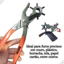 Ver mais imagens de Bestfer - Alicate Vazador Furador Couro Chinelo Cinto 6 Furos 9"pol