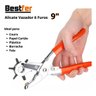 Bestfer - Alicate Vazador Furador Couro Chinelo Cinto 6 Furos 9"pol - 5