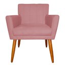 Ver imagem 2 de Kit 3 Poltronas Decorativa para Sala de Estar Cecília Suede Rosa - Montanaris Decor Md Montanaris de