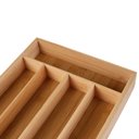 Ver imagem 4 de Porta Talher Organizador de Gaveta em Bamboo 5 Divisórias Mor