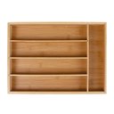 Ver imagem 2 de Porta Talher Organizador de Gaveta em Bamboo 5 Divisórias Mor